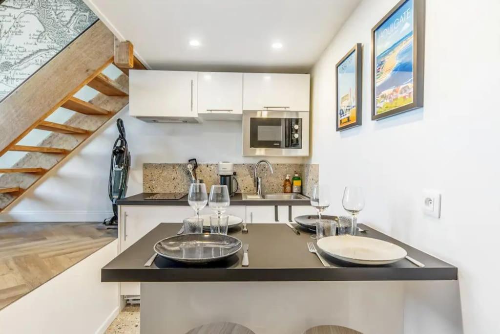 Juste La Plage - Studio Classe 3 Etoiles - Face A La Mer Houlgate Exterior foto